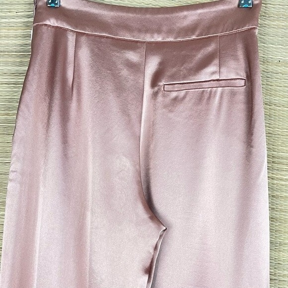 Wilfred Clarisse Pant Wide-leg, Satine Trousers In Caramel Size 0 - Picture 9 of 13